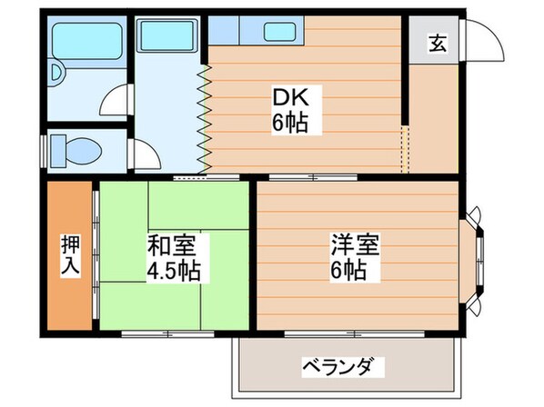 平田マンションの物件間取画像